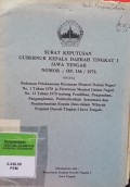 SURAT KEPUTUSAN GUBERNUR KEPALA DAERAH TK I JAWA TENGAH NOMOR OP.156/1979 TENTANG PEDOMAN PELAKSANAAN PEREKRUTAN MENTERI DALAM NEGERI