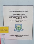 PEDOMAN PELAKSANAAN PROGRAM TERPADU PEMBERDAYAAN MASYARAKAT YANG BERPERSPEKTIF GENDER (P2M-BG) KAB PBG TAHUN 2005