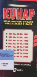 KITAB UNDANG-UNDANG HUKUM ACARA PIDANA (KUHP)