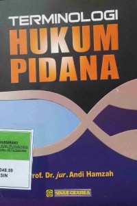 TERMINOLOGI HUKUM PIDANA
