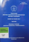 PERATURAN MENTERI PENDIDIKAN DAN KEBUDAYAAN RI NOMOR 28 TAHUN 2017 TENTANG PEDOMAN FORMASI JABATAN FUNGSIONAL PAMONG BUDAYA