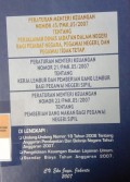 PERATURAN MENTERI KEUANGAN NOMOR 45/PMK.05/2007 TENTANG PERJALANAN DINAS JABATAN DALAM NEGERI BAGI PEJABAT NEGARA, PEGAWAI NEGERI DAN PEGAWAI TIDAK TETAP. PERATURAN MENTERI KEUANGAN NOMOR 21/PMK.05/2007 TENTANG KERJA LEMBUR DAN PEMBERIAN UANG LEMBUR BAGI PEGAWAI NEGERI SIPIL. PERATURAN MENTERI KEUANGAN NOMOR 22/PMK.05/2007 TENTANG PEMBERIAN UANG MAKAN BAGI PEGAWAI NEGERI SIPIL. DAN DILENGKAPI DENGAN UNDANG-UNDANG NOMOR 18 TAHUN 2006 TENTANG ANGGARAN DAN BELANJA NEGARA TAHUN ANGGARAN 2007. PENGELOLAAN KEUANGAN BADAN LAYANAN UMUM. STANDAR BIAYA TAHUN ANGGARAN 2007