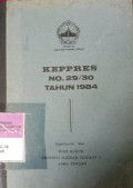 KEPPRES NO 29/30 TAHUN 1984