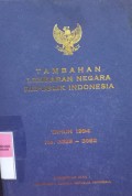 TAMBAHAN LEMBARAN NEGARA REPUBLIK INDONESIA TAHUN 1994 NOMOR 3539-3582