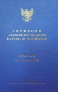 TAMBAHAN LEMBARAN NEGARA REPUBLIK INDONESIA TAHUN 2000 NOMOR 3922-4069