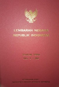 TAMBAHAN LEMBARAN NEGARA REPUBLIK INDONESIA TAHUN 1994 NOMOR 1-80