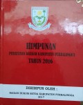 HIMPUNAN PERATURAN DAERAH KABUPATEN PURBALINGGA TAHUN 2016