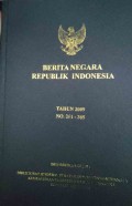 BERITA NEGARA RI TAHUN 2009 NOMOR 261-365