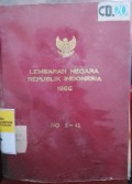 LEMBARAN NEGARA REPUBLIK INDONESIA TAHUN 1966 NO. 1-41