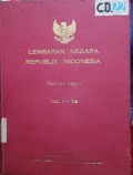 LEMBARAN NEGARA  REPUBLIK INDONESIA TAHUN 1968 NO. 1-79