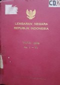 LEMBARAN NEGARA REPUBLIK INDONESIA TAHUN 1969 NO. 1-61