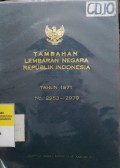 TAMBAHAN LEMBARAN NEGARA REPUBLIK INDONESIA TAHUN 1971 NO. 2953 - 2979
