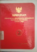 HIMPUNAN PERATURAN PERUNDANG - UNDANGAN REPUBLIK INDONESIA TAHUN 1995 BUKU 2