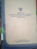 HIMPUNAN PERATURAN PERUNDANG - UNDANGAN DEPARTEMEN DALAM NEGERI TAHUN 1998