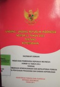 UNDANG-UNDANG RI NOMOR 40 TAHUN 2009 TENTANG KEPEMUDAAN DILENGKAPI DENGAN PP RI NOMOR 41 TAHUN 2011 TENTANG PENGEMBANGAN KEWIRAUSAHAAN DAN KEPELOPORAN PEMUDA SERTA PENYEDIAAN PRASARANA DAN SARANA KEPEMUDAAN