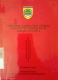 HIMPUNAN LEMBARAN DAERAH KABUPATEN SUKOHARJO TAHUN 2010 - 2011