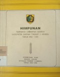 HIMPUNAN TAMBAHAN LEMBARAN DAERAH KABUPATEN DAERAH TINGKAT II KENDAL TAHUN 1992/1993