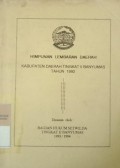 HIMPUNAN LEMBARAN DAERAH KABUPATEN DAERAH TINGKAT II BANYUMAS TAHUN 1992