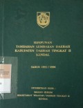 HIMPUNAN TAMBAHAN LEMBARAN DAERAH KABUPATEN DAERAH TINGKAT II KENDAL TAHUN 1993/1994