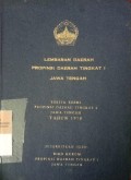 LEMBARAN DAERAH PROPINSI DAERAH TINGKAT 1 JAWA TENGAH BERITA RESMI PROPINSI DAERAH TINGKAT 1 JAWA TENGAH TAHUN 1978