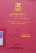 LEMBARAN DAERAH KABUPATEN PURBALINGGA TAHUN 2012 NOMOR 17