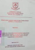 LEMBARAN DAERAH KABUPATEN PURBALINGGA TAHUN 2012 NOMOR 13