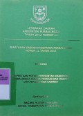 LEMBARAN DAERAH KABUPATEN PURBALINGGA TAHUN 2012 NOMOR 11