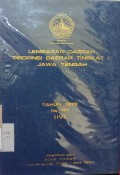 LEMBARAN DAERAH PROPINSI DAERAH TINGKAT 1 JAWA TENGAH  TAHUN 1979 NO. 121 ( IV )