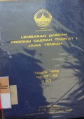 LEMBARAN DAERAH PROPINSI DAERAH TINGKAT 1 JAWA TENGAH TAHUN 1979 NO. 46-83 ( II )