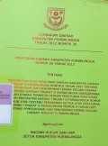 LEMBARAN DAERAH KABUPATEN PURBALINGGA TAHUN 2012 NOMOR 36