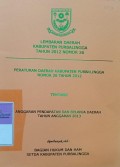 LEMBARAN DAERAH KABUPATEN PURBALINGGA TAHUN 2012 NOMOR 26
