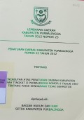 LEMBARAN DAERAH KABUPATEN PURBALINGGA TAHUN 2012 NOMOR 23