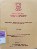 LEMBARAN DAERAH KABUPATEN PURBALINGGA TAHUN 2011 NOMOR 09 PERDA KABUPATEN PURBALINGGA NOMOR 9 TAHUN 2011 TENTANG PERUSDA OBYEK WISATA AIR BOJONGSARI KABUPATEN PURBALINGGA
