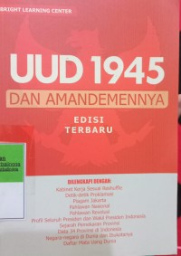 UUD 1945 DAN AMANDEMENNYA EDISI TERBARU. DILENGKAPI DENGAN KABINET KERJA SESUAI RESHUFFLE. DETIK- DETIK PROKLAMASI. PIAGAM JAKARTA. PAHLAWAN NASIONAL. PAHLAWAN REVOLUSI. PROFIL SELURUH PRESIDEN DAN WAKIL PRESIDEN INDONESIA. SEJARAH PEMEKARAN PROVINSI. DATA 34 PROVINSI DI INDONESIA. NEGARA-NEGARA DI DUNIA DAN IBUKOTANYA. DAFTAR MATA UANG DUNIA