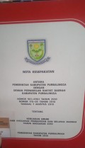 NOTA KESEPAKATAN ANTARA PEMERINTAH KABUPATEN PURBALINGGA DENGAN DEWAN PERWAKILAN RAKYAT DAERAH KABUPATEN PURBALINGGA NOMOR 901-4963 TAHUN 2010 NOMOR 170-05 TAHUN 2010 TANGGAL 7 AGUSTUS 2010 TENTANG KEBIJAKAN UMUM PERUBAHAN ANGGARAN PENDAPATAN DAN BELANJA DAERAH TAHUN ANGGARAN 2010