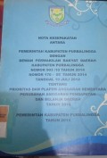NOTA KESEPAKATAN ANTARA PEMERINTAH KABUPATEN PURBALINGGA DENGAN DEWAN PERWAKILAN RAKYAT DAERAH KABUPATEN PURBALINGGA NOMOR 903/10 TAHUN 2014 NOMOR 170-05 TAHUN 2014 TANGGAL 10 JULI 2014 TENTANG PRIORITAS DAN PLAFON ANGGARAN SEMENTARA PERUBAHAN ANGGARAN PENDAPATAN DAN BELANJA DAERAH TAHUN 2014