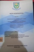 NOTA KESEPAKATAN ANTARA PEMERINTAH KABUPATEN PURBALINGGA DENGAN DEWAN PERWAKILAN RAKYAT DAERAH KABUPATEN PURBALINGGA NOMOR 903-7 TAHUN 2015 NOMOR 170-04 TAHUN 2015 TANGGAL 13 AGUSTUS 2015 TENTANG KEBIJAKAN UMUM PERUBAHAN ANGGARAN PENDAPATAN DAN BELANJA DAERAH TAHUN ANGGARAN 2015
