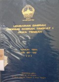 LEMBARAN DAERAH PROPINSI DAERAH TINGKAT 1 JAWA TENGAH  TAHUN 1981 NO. 99 - 130 ( V )
