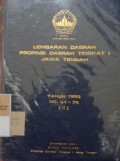LEMBARAN DAERAH PROPINSI DAERAH TINGKAT 1 JAWA TENGAH TAHUN 1980 NO. 31-76 ( II )