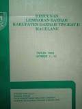 HIMPUNAN LEMBARAN DAERAH KABUPATEN DAERAH TINGKAT II MAGELANG TAHUN 1992 NOMOR 1-13