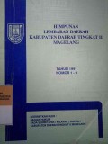 HIMPUNAN LEMBARAN DAERAH KABUPATEN DAERAH TINGKAT II MAGELANG TAHUN 1991 NOMOR 1-9
