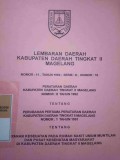 LEMBARAN DAERAH KABUPATEN DAERAH TINGKAT II MAGELANG NOMOR 11 TAHUN 1992 SERIE D NOMOR 10 PERATURAN DAERAH KABUPATEN DAERAH TINGKAT II MAGELANG NOMOR 8 TAHUN 1992 TENTANG PERUBAHAN PERTAMA PERTAMA PERATURAN DAERAH TINGKAT II MAGELANG NOMOR 1 TAHUN 1991 TENTANG PELAYANAN KESEHATAN PADA RUMAH SAKIT UMUM MUNTILAN DAN PUSAT KESEHATAN MASYARAKAT DI KABUAPATEN DAERAH TINGKAT II MAGELANG
