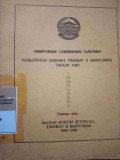 HIMPUNAN LEMBARAN DAERAH KABUPATEN DAERAH TINGKAT II BANYUMAS TAHUN 1991