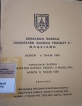 LEMBARAN DAERAH KABUPATEN DAERAH TINGKAT II MAGELANG NOMOR 4 TAHUN 1996 PERATURAN DAERAH KABUAPTEN DAERAH TINGKAT II MAGELANG NOMOR 12 TAHUN 1995 TENTANG PERUBAHAN PERTAMA PERATURAN DAERAH KABUPATEN DAERAH TINGKAT II  MAGELANG NOMOR 2 TAHUN 1978 TENTANG KARTU TERNAK