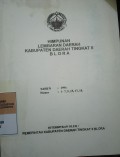 HIMPUNAN LEMBARAN DAERAH KABUPATEN DAERAH TINGKAT II BLORA TAHUN 1996 NOMOR 1-7, 9, 15, 17, 18