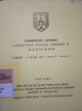 LEMBARAN DAERAH KABUPATEN DAERAH TINGKAT II MAGELANG NOMOR 2 TAHUN 1997 SERIE D NOMOR 2 TENTANG DAFTAR CALON TETAP PEMILIHAN UMUM ANGGOTA DEWAN PERWAKILAN RAKYAT DAERAH TINGKAT II TAHUN 1997 DAERAH PEMILIHAN KABUPATEN MAGELANG