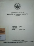 LEMBARAN DAERAH KABUPATEN DAERAH TINGKAT II BLORA TAHUN 1996 NOMOR 14 SERI D NO 10