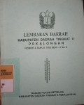 LEMBARAN DAERAH KABUPATEN DAERAH TINGKAT II PEKALONGAN NOMOR 4 TAHUN 1998 SERI D NO. 2