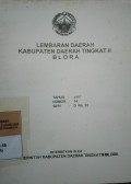 LEMBARAN DAERAH KABUPATEN DAERAH TINGKAT II BLORA TAHUN 1997 NOMOR 14 SERI D NO. 12