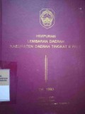 HIMPUNAN LEMBARAN DAERAH KABUPATEN DAERAH TINGKAT II PATI TAHUN 1993